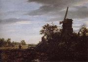 Jacob van Ruisdael A Windmill near Fields oil